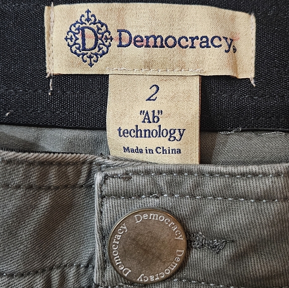 Cargo Utility Pants DEMOCRACY Green Size 2 - Picture 6 of 7